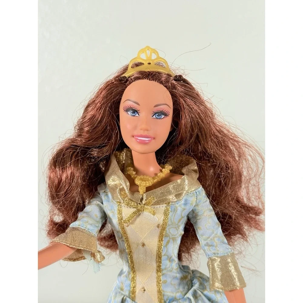 Barbie Masquerade Ball Princess Doll Blue Dress 2007 Mattel M6345 M3441 READ
